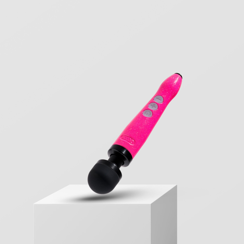 Потужний вібромасажер – DOXY Die Cast 3R Hot Pink, перезаряджуваний, з металевим корпусом
