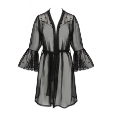 Повітряний пеньюар Passion LOVELIA PEIGNOIR L/XL, чорний колір