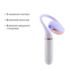 Пульсатор з вакуумною стимуляцією 2в1 – Otouch LOLLIPOP Purple – 4 режими вакуума та 6 пульсацій