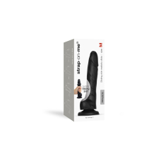 Реалістичний фалоімітатор Strap-On-Me Sliding Skin Realistic Dildo Black M, ефект рухливої шкіри, довжина 18.5 см