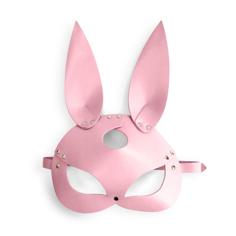Шкіряна маска Зайчика Art of Sex – Bunny mask, колір Рожевий