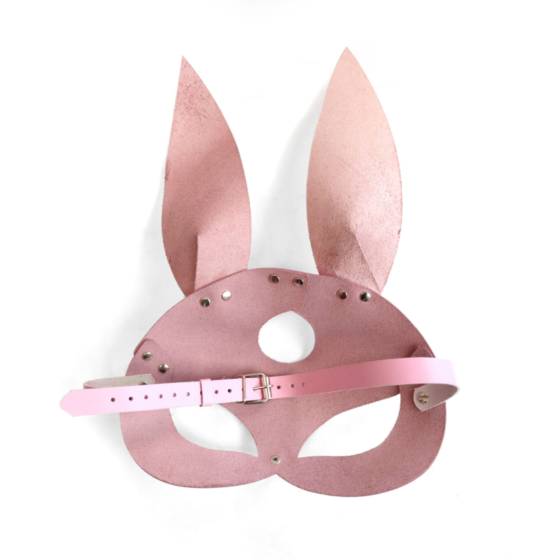 Шкіряна маска Зайчика Art of Sex – Bunny mask, колір Рожевий