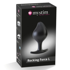 Силиконовая анальная пробка Mystim Rocking Force L для электростимулятора, диаметр 4.7 см