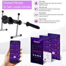 Смарт секс-машина – Hismith AK-09 Sex Machine APP – фалоімітатор, пульт управління, застосунок