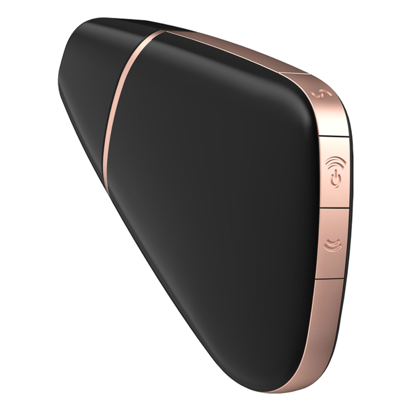 Smart вакуумний кліторальний стимулятор Satisfyer Love Triangle Black з App керуванням на відстані через інтернет