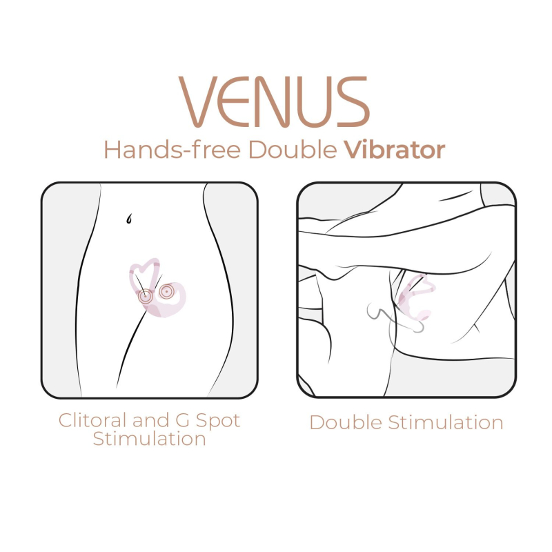 Смарт-вібратор для пар – Adrien Lastic Venus + APP, 10 режимів, можна носити під одягом