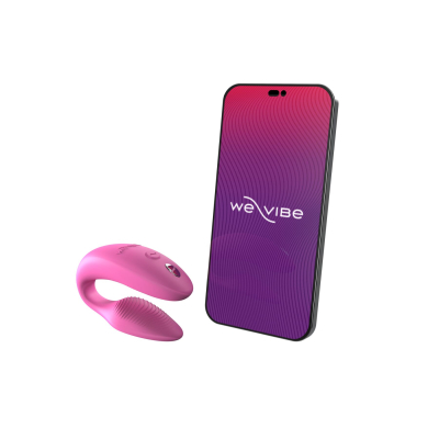 Смарт-вибратор для пар – We-Vibe Sync 2 Rose – 10 виброрежимов, пульт, управление с телефона