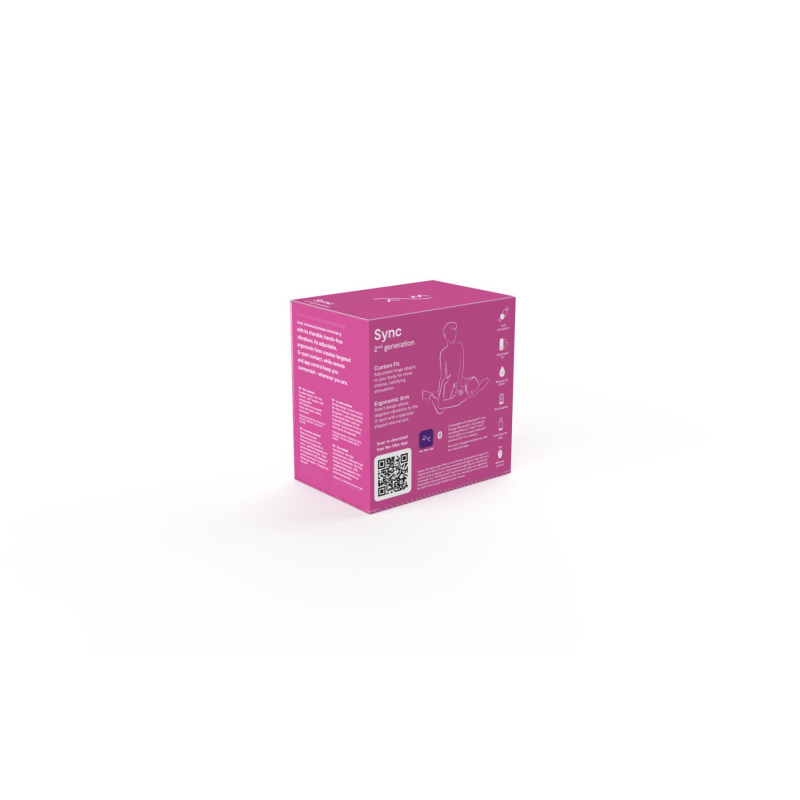 Смарт-вібратор для пар – We-Vibe Sync 2 Rose – 10 віброрежимів, пульт, керування з телефона