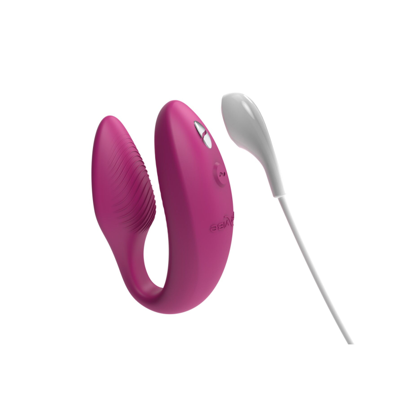 Смарт-вібратор для пар – We-Vibe Sync 2 Rose – 10 віброрежимів, пульт, керування з телефона