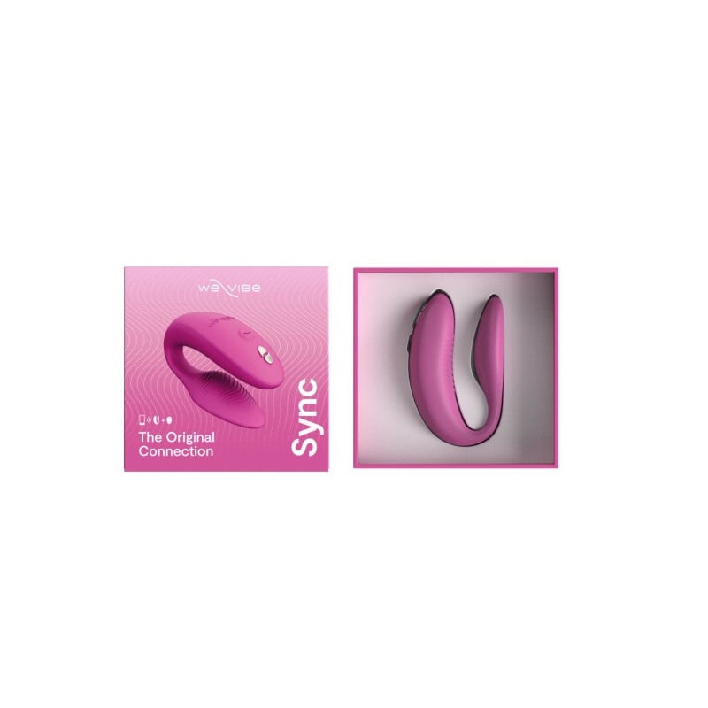 Смарт-вібратор для пар – We-Vibe Sync 2 Rose – 10 віброрежимів, пульт, керування з телефона