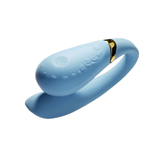 Смарт вібратор для пар – Zalo Fanfan Royal Blue – дистанційне керування з телефона через додаток Zalo