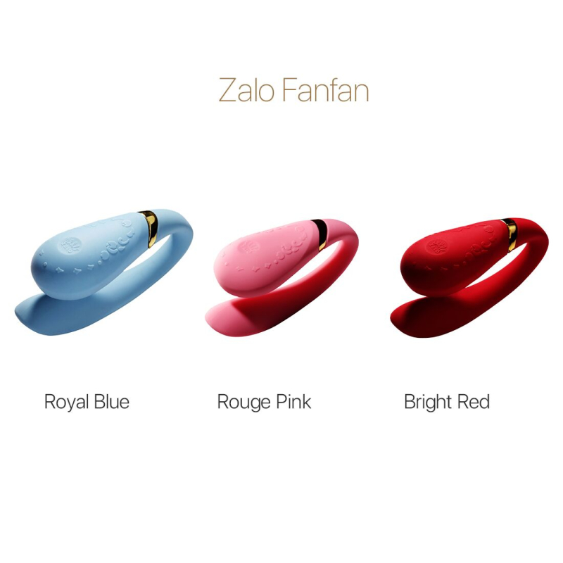 Смарт вібратор для пар – Zalo Fanfan Royal Blue – дистанційне керування з телефона через додаток Zalo