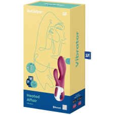 Смарт вібратор-кролик з підігрівом до 40° – Satisfyer Heated Affair – 12 унікальних вібро-режимів, два мотори
