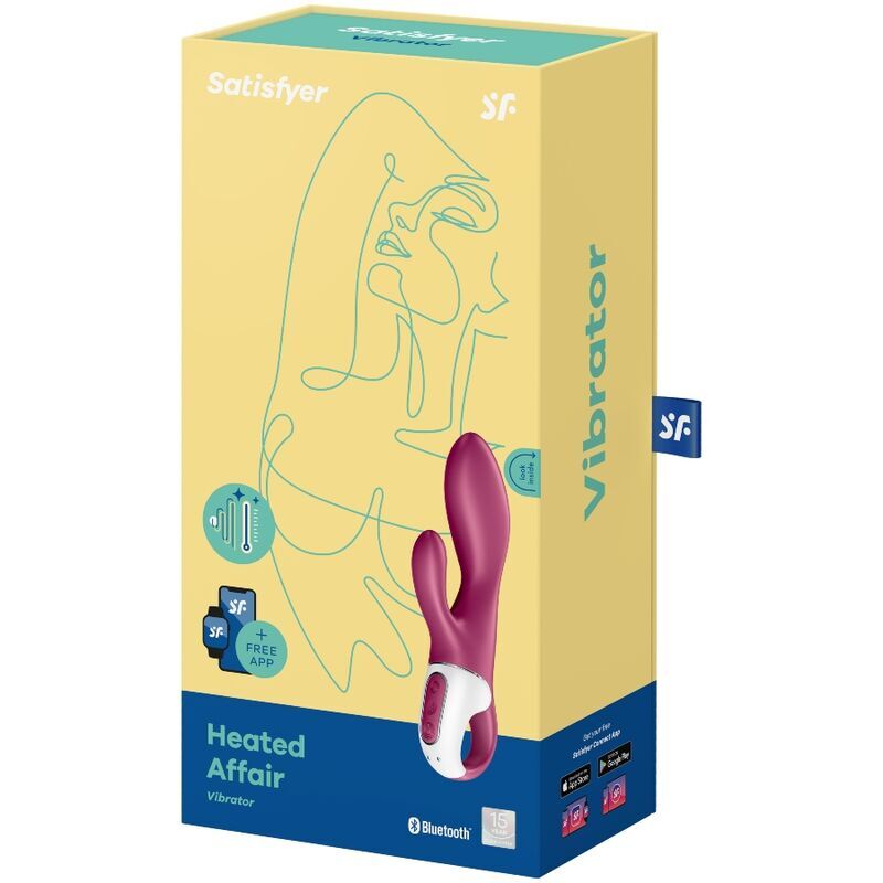 Смарт вібратор-кролик з підігрівом до 40° – Satisfyer Heated Affair – 12 унікальних вібро-режимів, два мотори