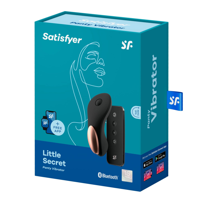 Смарт-вібратор у трусики – Satisfyer Little Secret – пульт керування, додаток Satisfyer Connect, дистанційне керування