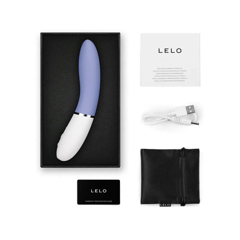 Смарт вібратор вагінальний для точки G LELO Liv 3 Powder Blue, блакитного кольору