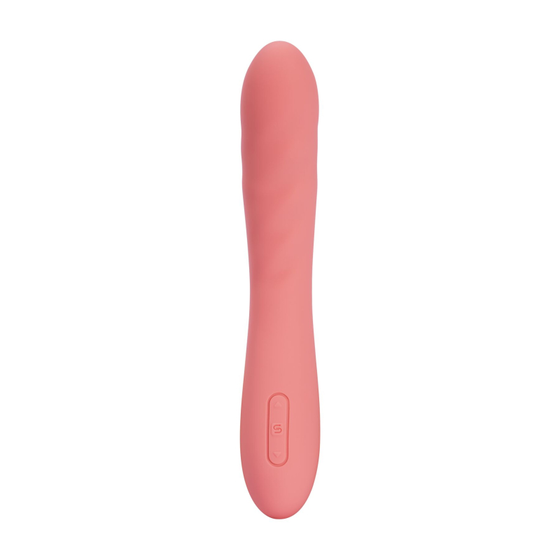 Смарт-вибратор с пульсацией – Svakom Ava Neo Peach Pink – 15 режимов, водозащита, приложение