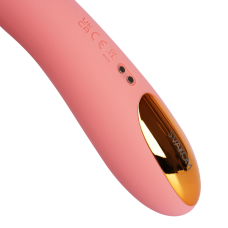 Смарт-вибратор с пульсацией – Svakom Ava Neo Peach Pink – 15 режимов, водозащита, приложение