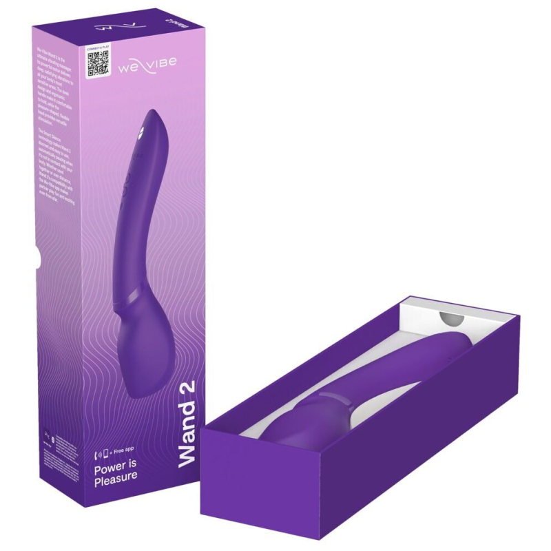Смарт-вібромасажер – We-Vibe Wand 2 Purple з функцією Smart Silence