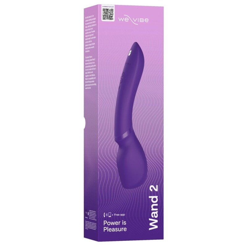 Смарт-вібромасажер – We-Vibe Wand 2 Purple з функцією Smart Silence
