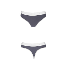 Спортивні трусики–стрінги Passion PS007 PANTIES S, темно–сірий