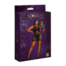 Сукня–бодістокінг Moonlight Plus Model 01 XL–XXXL Чорний колір, міні, без рукавів