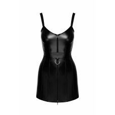 Сукня Noir Handmade F320 Starlet wetlook minidress with ring belt – XXL
