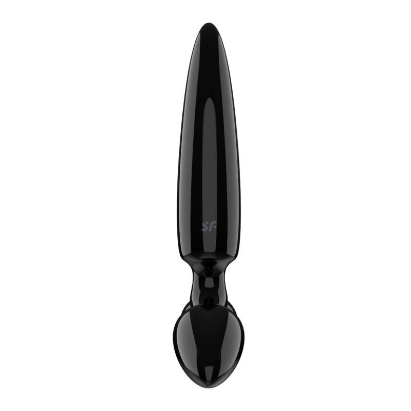 Тристоронній скляний дилдо - Satisfyer Triple Crystal 1 Black