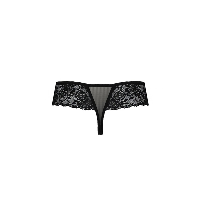 Трусики Passion Exclusive ABLA THONG L/XL, черный цвет