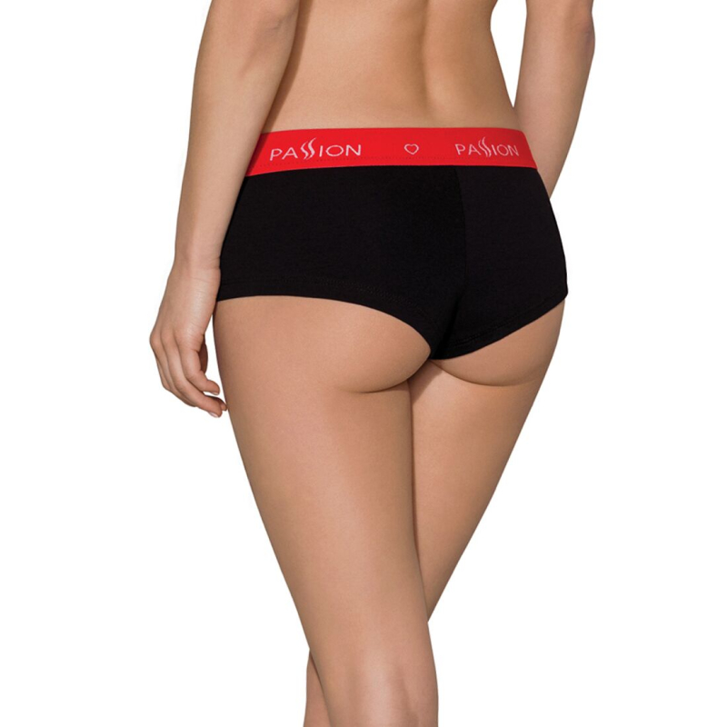 Трусики–шортики Passion PS003 PANTIES L, чорний колір
