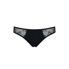 Трусики–сліпи з мереживною сіточкою Passion DINA THONG L/XL, чорний колір