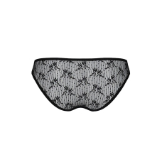 Трусики–сліпи з мереживною сіточкою Passion DINA THONG L/XL, чорний колір
