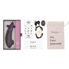Вакуумний кліторальний стимулятор – Womanizer Next Dark Purple, 3D Pleasure Air, 14 рівнів інтенсивності