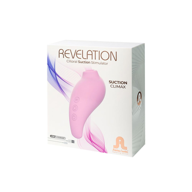 Вакуумный стимулятор – Adrien Lastic Revelation Pink – с режимом Boost, водонепроницаемый, 9 настроек