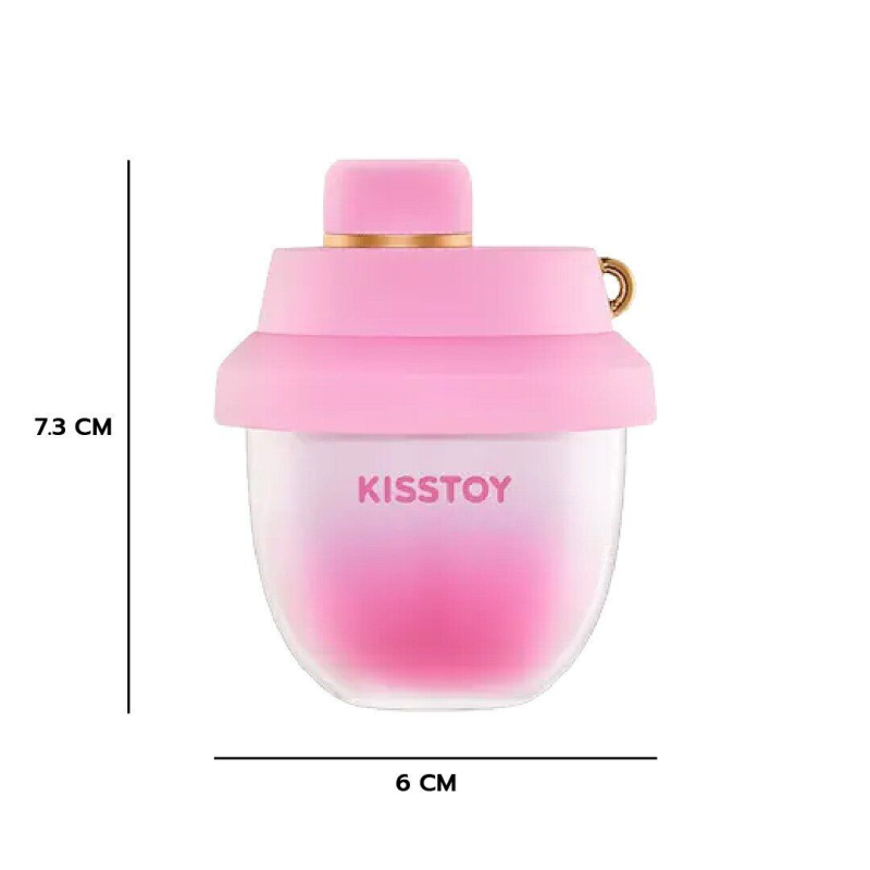 Вакуумний стимулятор-брелок – KISSTOY Kiss Pods – 5 рівнів, Turbo-режим, 2 насадки