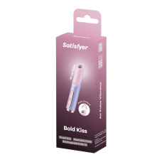 Вакуумний стимулятор – Satisfyer Bold Kiss Violet, магнітна технологія 3D Air Pulse, 30 режимів
