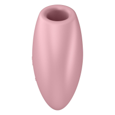 Вакуумний стимулятор-серце – Satisfyer Cutie Heart Light Red з вібрацією – 12 режимів вібрацій, 11 вакуумних режимів