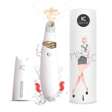 Вакуумний стимулятор з вібрацією – KISTOY Miss CC White – 10 вібро-режимів, 3 вакуумних