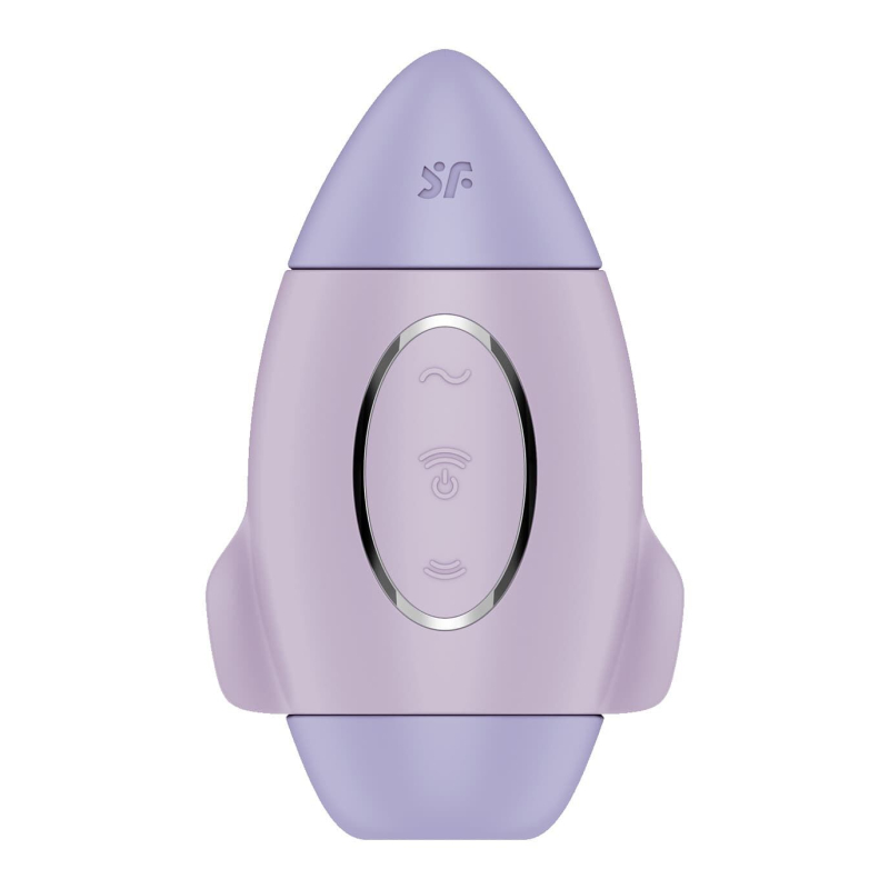 Вакуумный стимулятор с вибрацией – Satisfyer Mission Control Violet – 2 независимых мотора