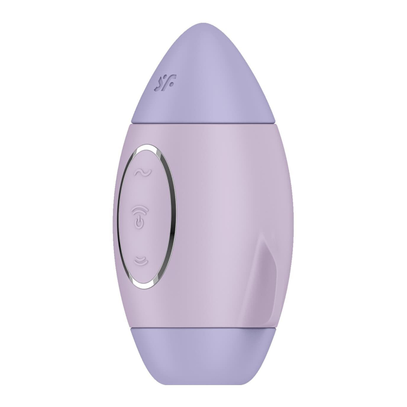 Вакуумный стимулятор с вибрацией – Satisfyer Mission Control Violet – 2 независимых мотора