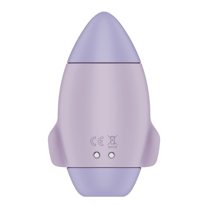 Вакуумный стимулятор с вибрацией – Satisfyer Mission Control Violet – 2 независимых мотора