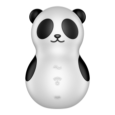 Вакуумний стимулятор з вібрацією – Satisfyer Pocket Panda, 12 вібро-режимів і 11 рівнів вакууму
