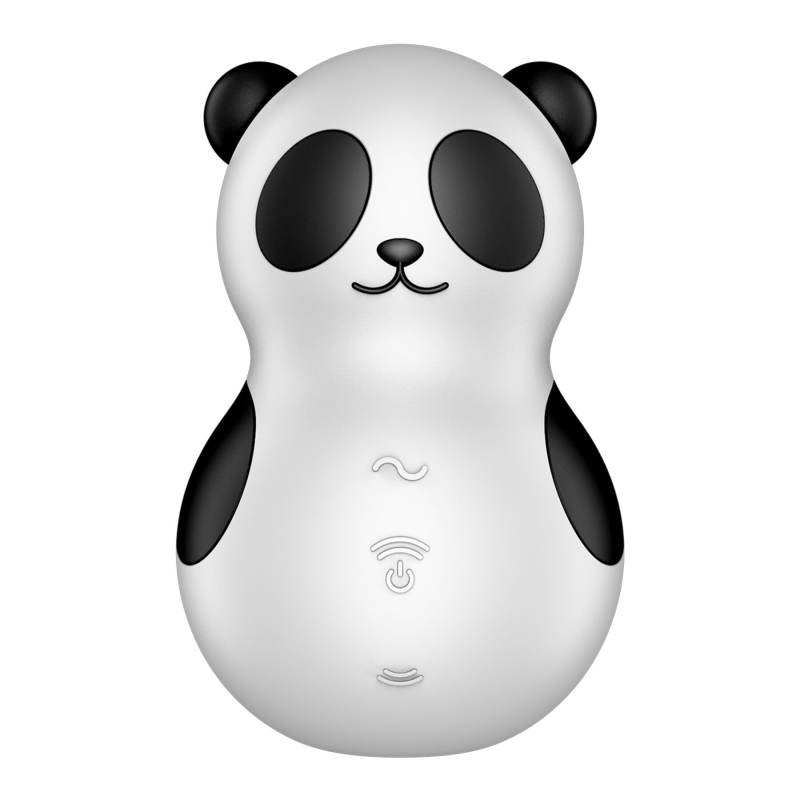 Вакуумный стимулятор с вибрацией – Satisfyer Pocket Panda, 12 вибро-режимов и 11 уровней вакуума
