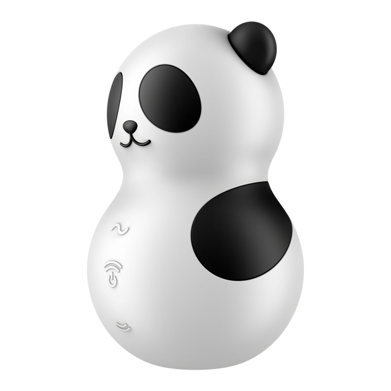 Вакуумный стимулятор с вибрацией – Satisfyer Pocket Panda, 12 вибро-режимов и 11 уровней вакуума