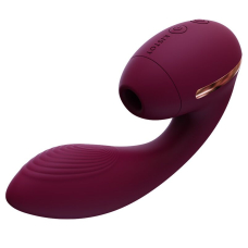 Вакуумний вагінально-кліторальний вібратор – KISTOY Tina Mini Violet – 3 режими вакууму та 10 режимів вібрації