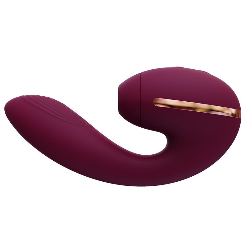 Вакуумний вагінально-кліторальний вібратор – KISTOY Tina Mini Violet – 3 режими вакууму та 10 режимів вібрації