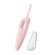 Вібратор для клітора – Satisfyer Twirling Delight Rose – 8 режимів, 40 комбінацій вібрацій, магнітна зарядка
