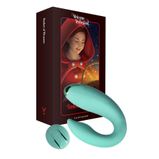 Вібратор для пар – FairyGasm PleasureBerry Green – кейс для зарядки, пульт управління, 10 режимів