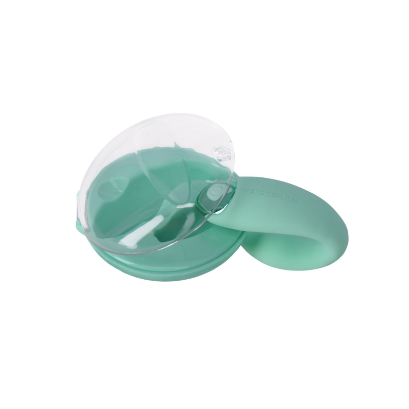 Вібратор для пар – FairyGasm PleasureBerry Green – кейс для зарядки, пульт управління, 10 режимів