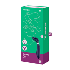 Вібратор для пар – Satisfyer Endless Fun Blue – 3 мотори, головка обертається на 180°, 100+ комбінацій